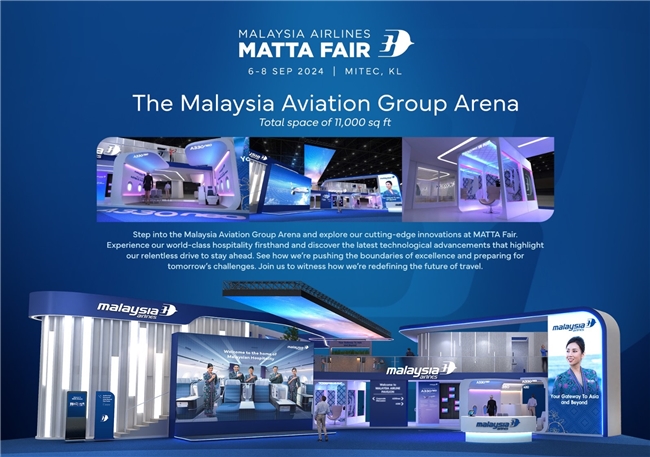 马来西亚航空集团亮相MATTA Fair 2024，参展规模创新高